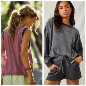 Free People Kelly Lounge Short & Love Tank